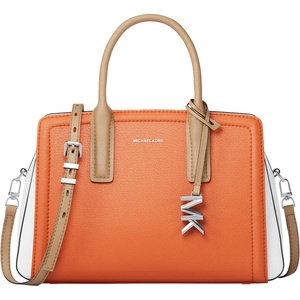 Michael Kors Women’s Laila Small Satchel(Gold-tone Hardware/Leather/Mimosa Multi)