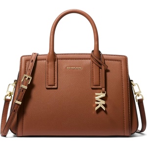 Michael Kors Women’s Laila Small Satchel(Gold-tone Hardware/Luggage)