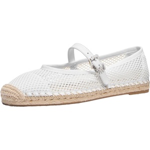 Michael Kors Women’s Lynn Ballet Espadrille Shoes(Optical White)