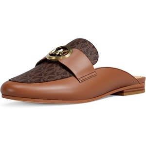 Michael Kors Womens McKenzie Mule(Leather/Brown/Luggage)