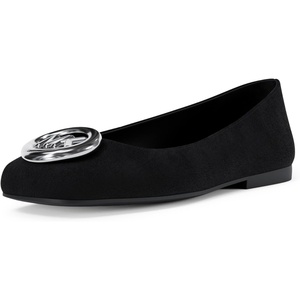 Michael Kors Women’s Milan Flex Ballet Flat(Black/Suede)