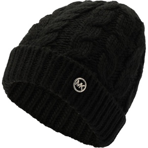 Michael Kors Women’s Moving Cables Beanie, Stylish Hat & Fashion Accessory Cap for Women(Black)