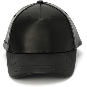 Michael Kors Womens Neoprene & Leather Baseball Cap, Stylish Hat & Fashion Accessory(Black)