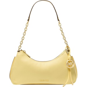 Michael Kors Women’s Nolita Medium Chain Pouchette Bag(Gold-tone Hardware/Leather/Lemon)