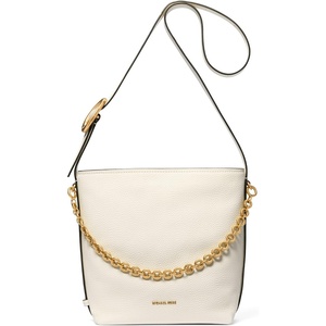 Michael Kors Women’s Nolita Small Bucket Tote Bag(Gold-tone Hardware/Leather/Eggshell)