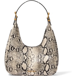 Michael Kors Women’s Nolita Small Hobo Shoulder Bag(Antique Gold-tone Hardware/Natural)