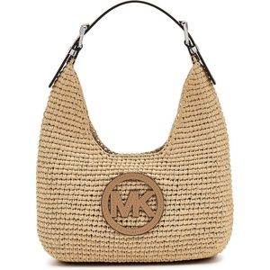 Michael Kors Women’s Nolita Small Hobo Shoulder Bag(Natural/Peanut)