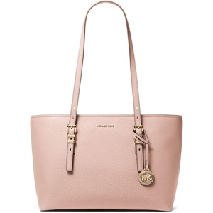 Michael Kors Women’s Quinn Medium Top-Zip Tote(Gold-tone Hardware/Soft Pink)
