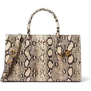 Michael Kors Women’s Scarlett Medium Satchel(Antique Gold-tone Hardware/Natural)