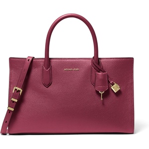 Michael Kors Women’s Scarlett Medium Satchel(Gold-tone Hardware/Mulberry)