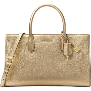 Michael Kors Women’s Scarlett Medium Satchel(Gold-tone Hardware/Pale Gold)