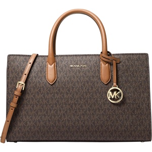 Michael Kors Women’s Scarlett Medium Satchel(Mk Signature/Brown/Acorn)