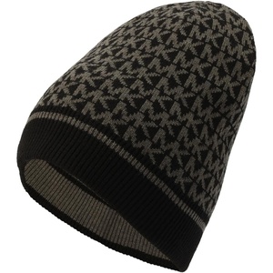 Michael Kors Women’s Smallest Mk Colorblock Beanie(Black/Derby)