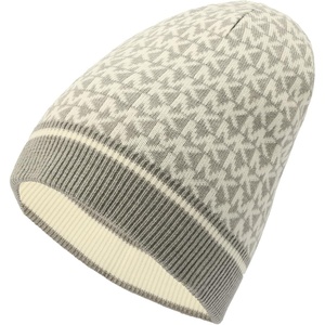 Michael Kors Women’s Smallest Mk Colorblock Beanie(Pearl Grey/Cream)