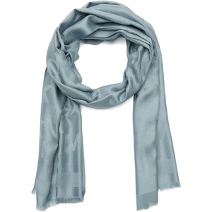 Michael Kors Women’s Stacked Full Scale Scarf, Soft & Stylish Fashion Accessory for Cold Weather(Chambray)