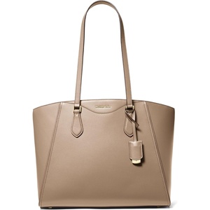 Michael Kors Women’s Taryn Large Multi-functional Top-zip Tote Bag(Gold-tone Hardware/Birch)