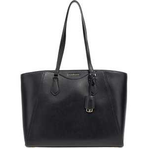 Michael Kors Women’s Taryn Large Multi-functional Top-zip Tote Bag(Gold-tone Hardware/Black)