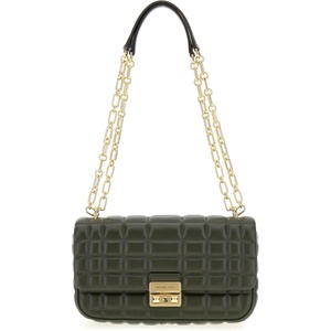 Michael Kors Women’s Tribeca Large Convertible Chain Shoulder Bag(Ivy)