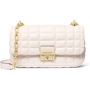 Michael Kors Womens Tribeca Small Convertible Chain Shoulder Bag(Light Cream)