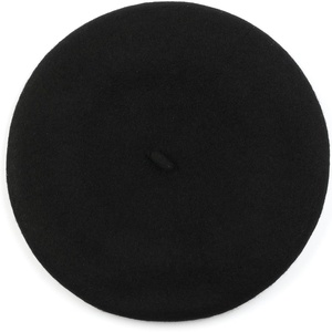Michael Kors Women’s Wool Felt Beret, Stylish Hat & Fashion Accessory Cap for Cold Weather Black