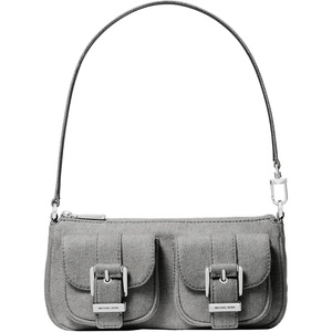 Michael Kors Zoe Small Convertible Pouchette([‘Silver-tone Hardware/Anthracite’])