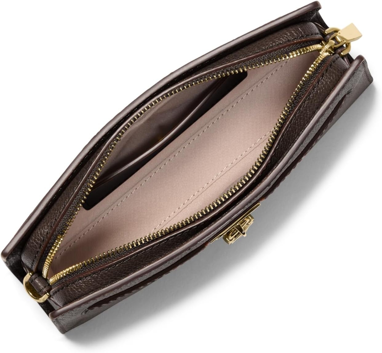 image:imageMICHAEL Michael Kors Hamilton Moderne Exta Small Convertible XbodyGoldtone HardwareUrbino LeatherChocolate