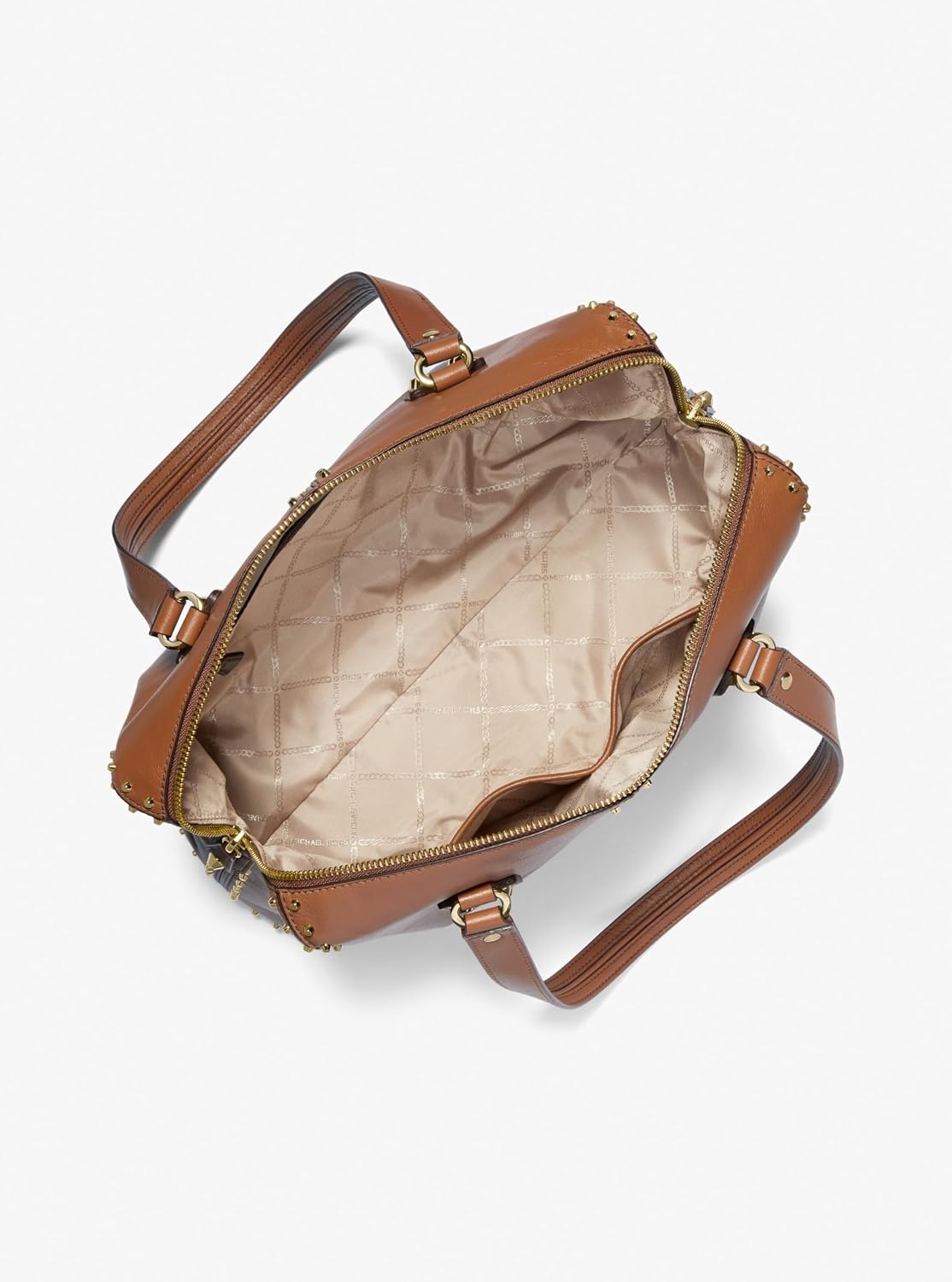 image:imageMichael Kors Astor Studded Large Shoulder ToteGoldtone HardwareLuggage