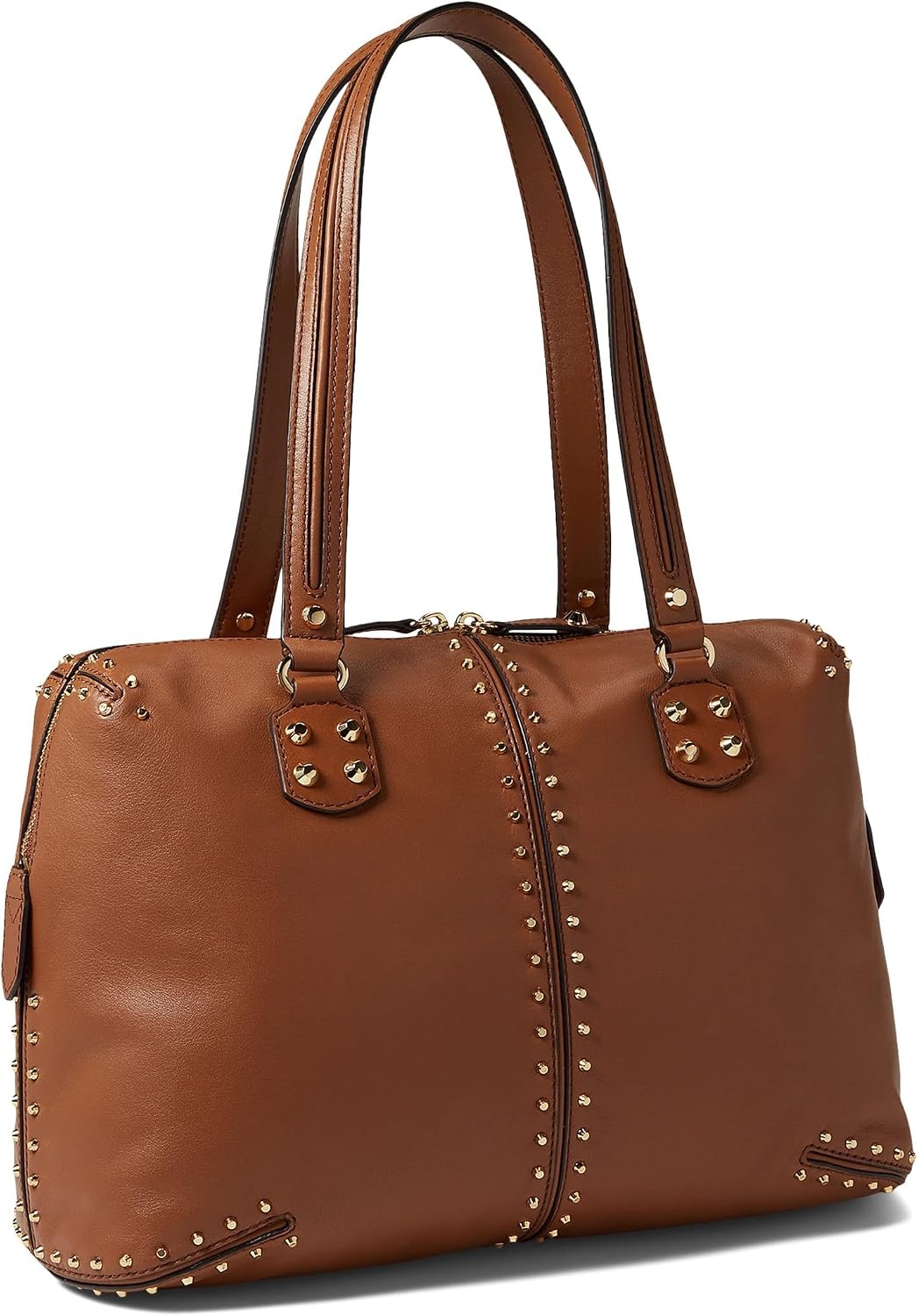 image:imageMichael Kors Astor Studded Large Shoulder ToteGoldtone HardwareLuggage