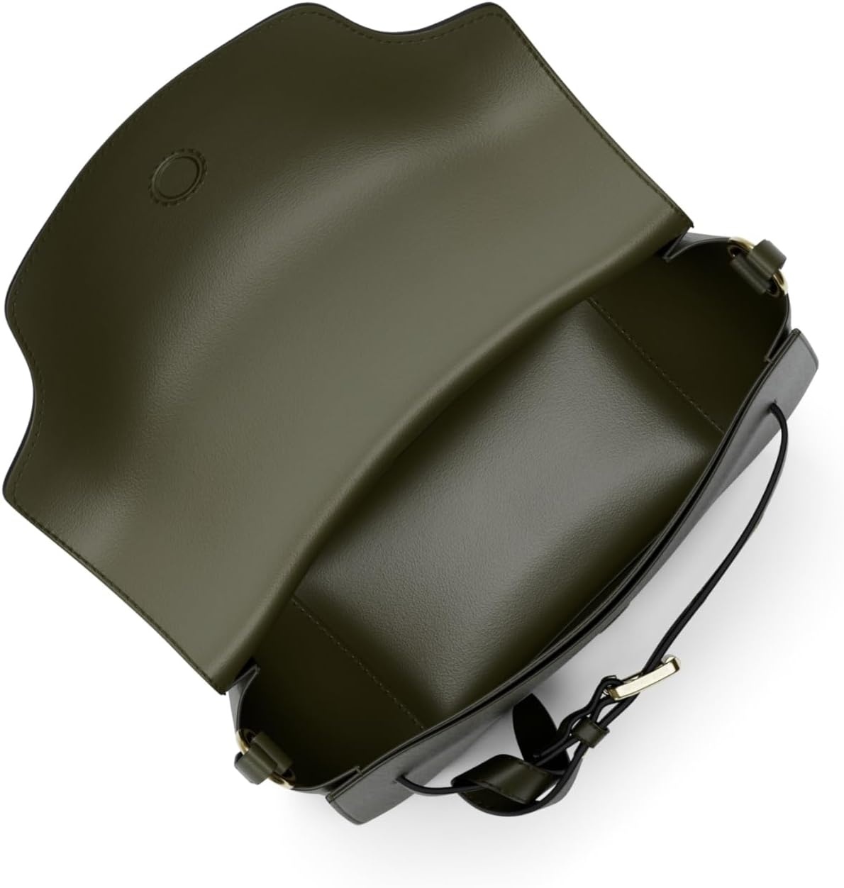 image:imageMichael Kors Emilia Small Saddle Crossbody BagGoldtone HardwarePebble LeatherIvy