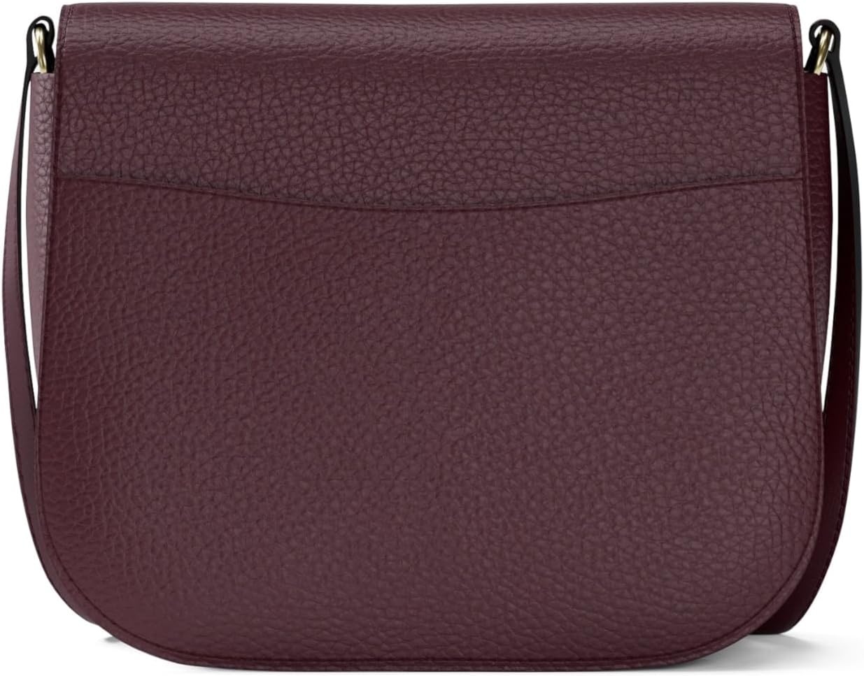 image:imageMichael Kors Emilia Small Saddle Crossbody BagSilvertone HardwarePebble LeatherOxblood