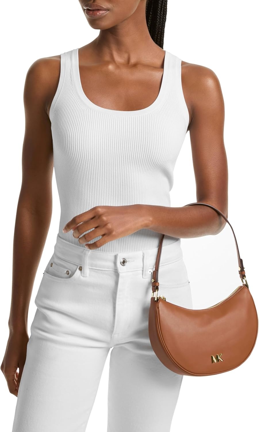 image:imageMichael Kors Kyla Small Convertible PouchetteGoldtone HardwareLuggage