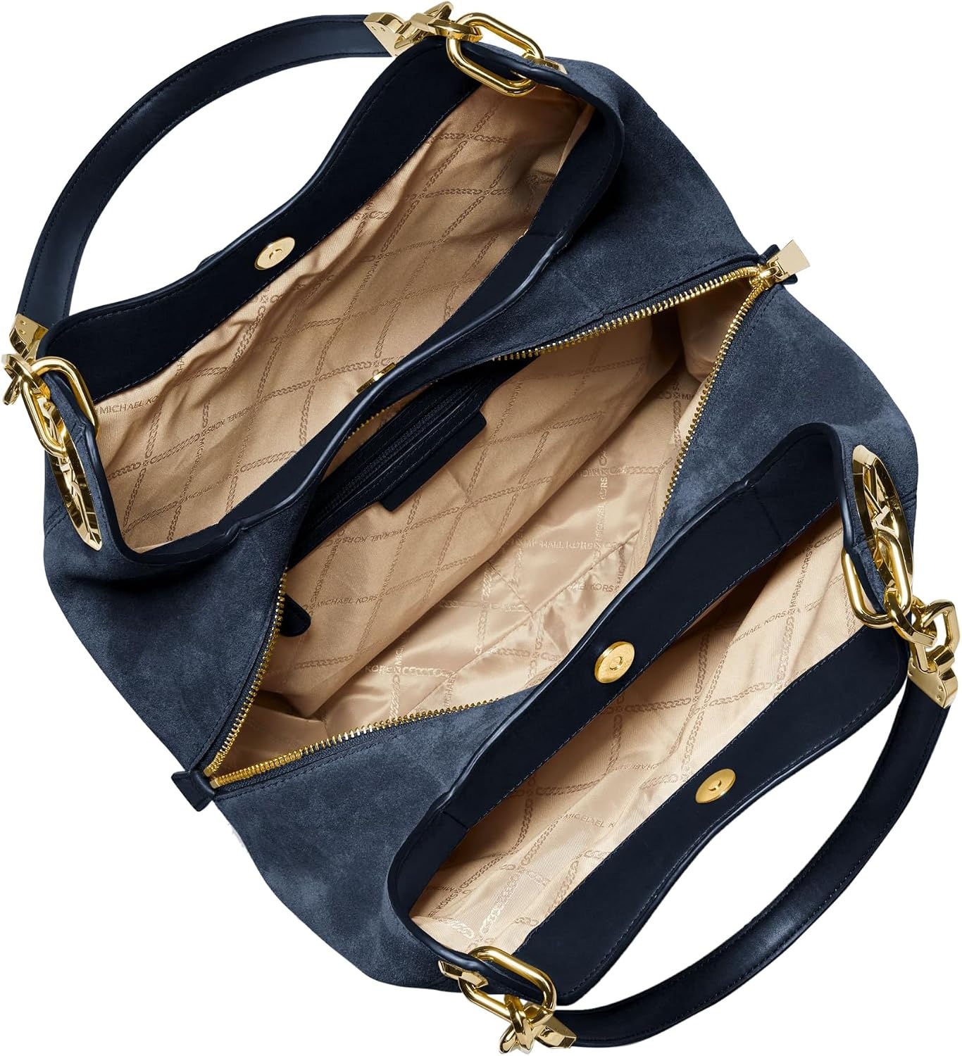 image:imageMichael Kors Lillie Large Chain Shoulder BagNavy
