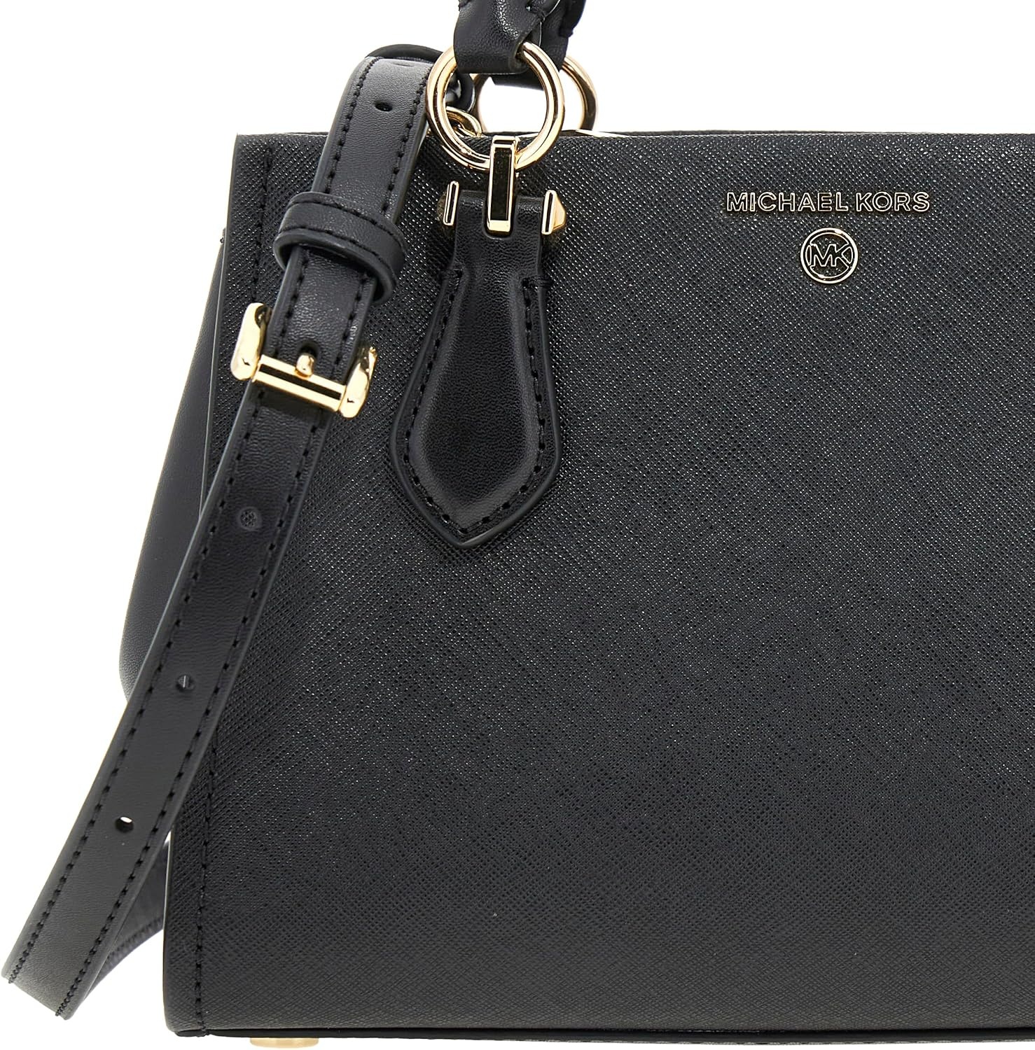 image:imageMichael Kors Marilyn Small Crossbody BagGoldtone HardwareBlack