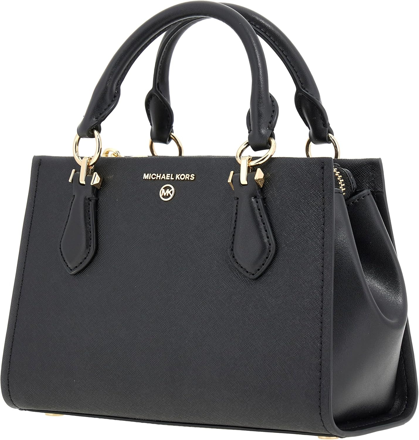 image:imageMichael Kors Marilyn Small Crossbody BagGoldtone HardwareBlack