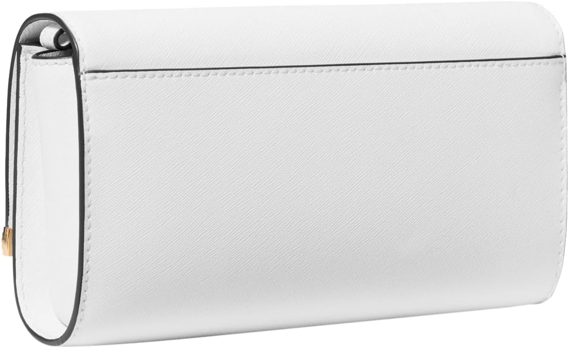 image:imageMichael Kors Mona Large ClutchGoldtone HardwareOptic White