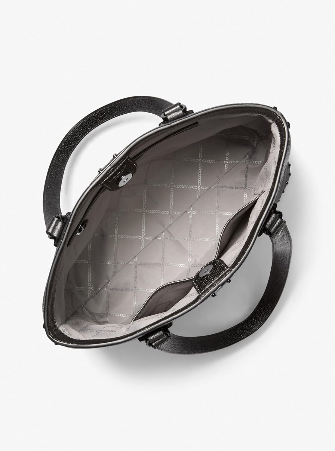 image:imageMichael Kors Womens Astor Studded Large Tote BagTonalhardwareGunmetal