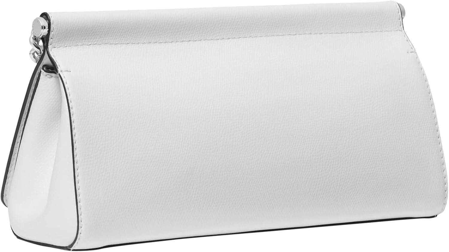 image:imageMichael Kors Womens Carmine Medium ClutchSilvertone HardwareOptic White