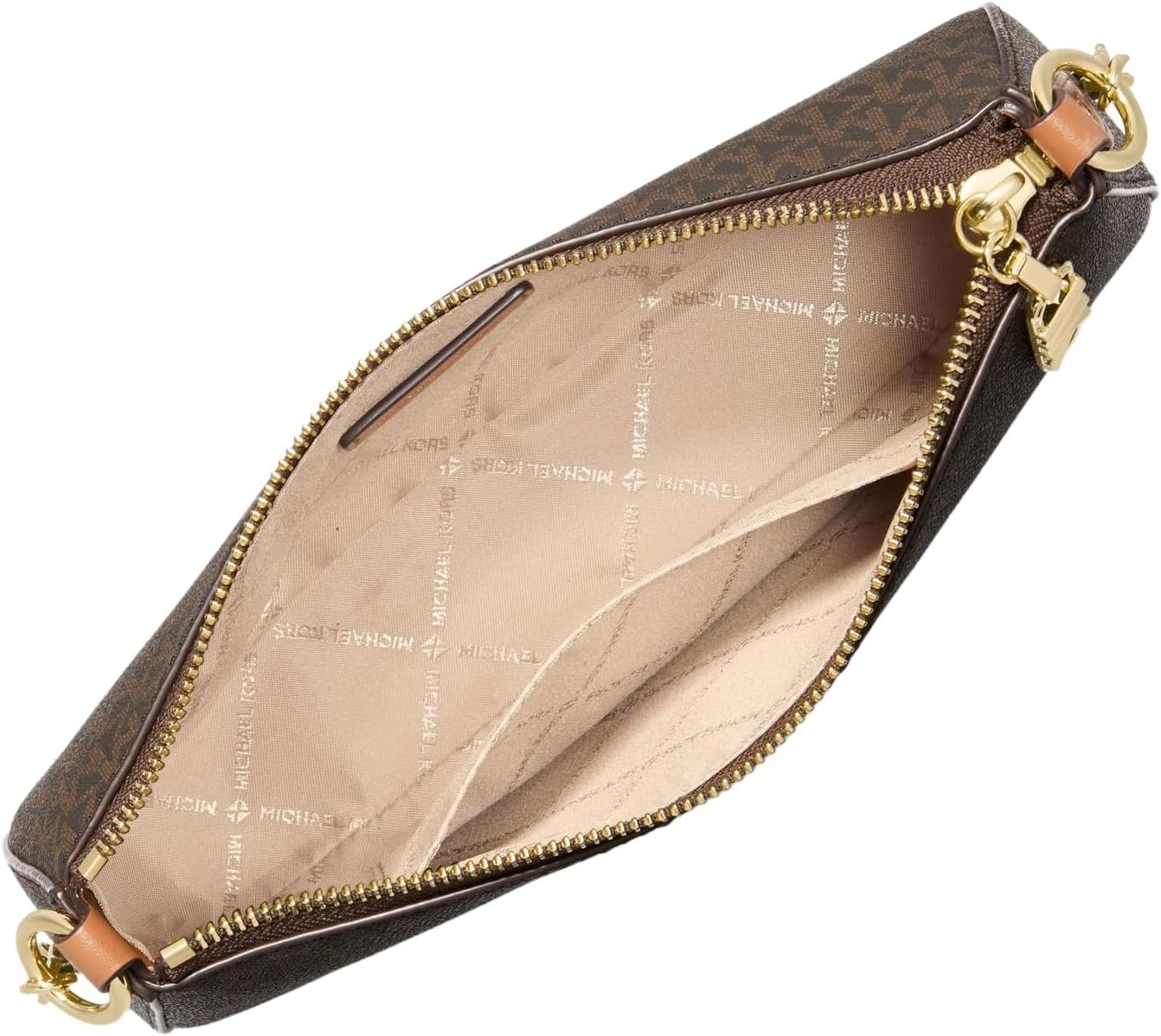 image:imageMichael Kors Womens Empire Medium Chain PouchetteBrownAcorn
