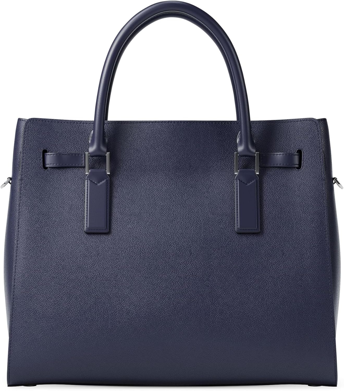 image:imageMichael Kors Womens Hamilton SatchelSilvertone HardwareUrbino LeatherDress Blues