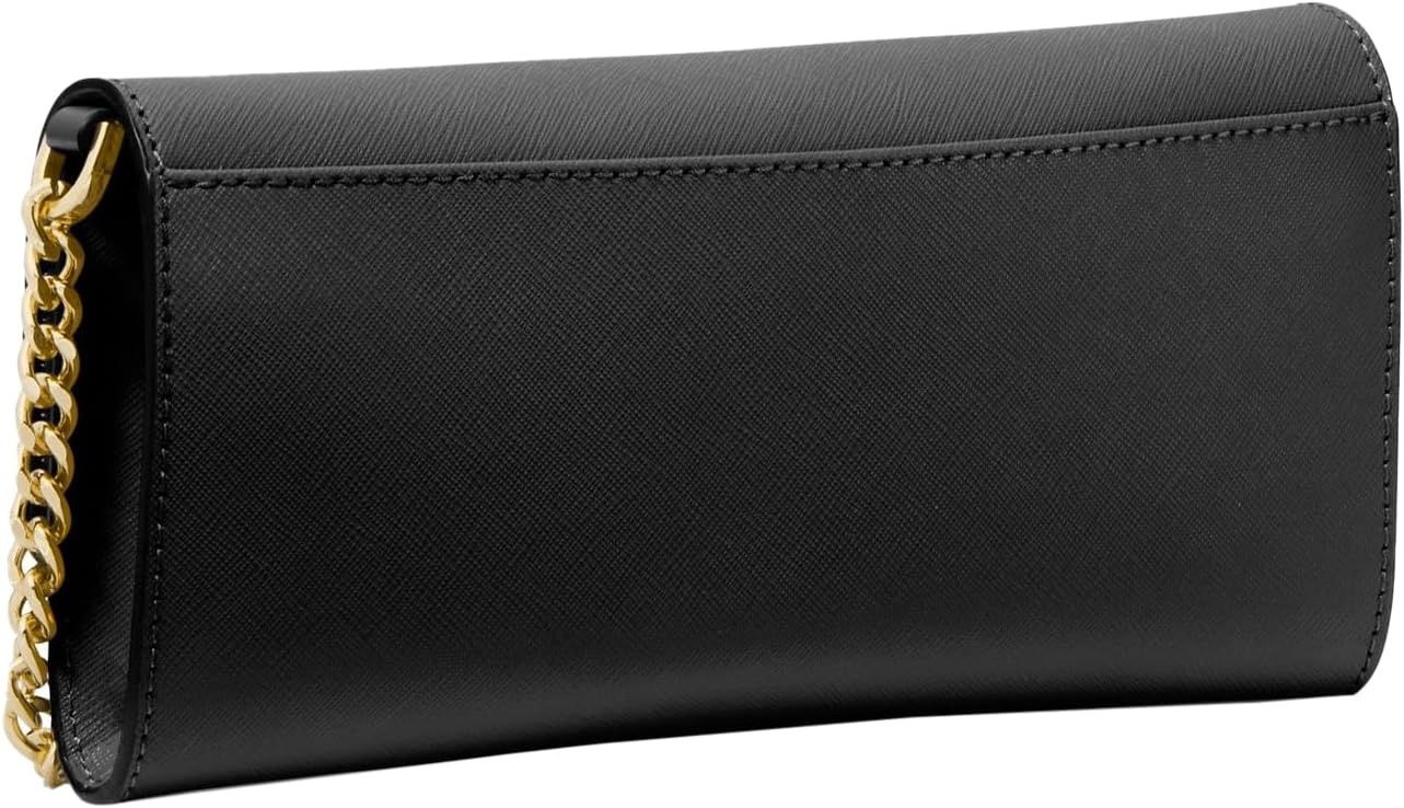 image:imageMichael Kors Womens Jet Set Medium 2in1 Wallet On Chain Crossbody BagGoldtone HardwareBlack