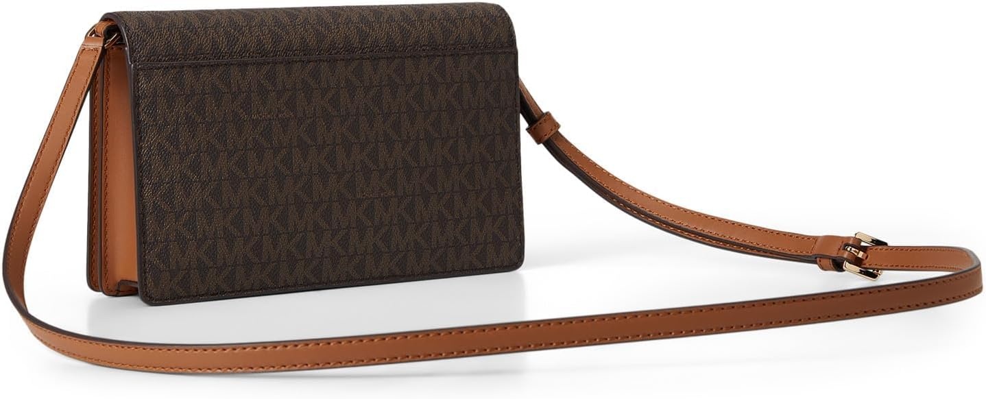 image:imageMichael Kors Womens Jet Set Medium Flap Crossbody BagBrownAcorn