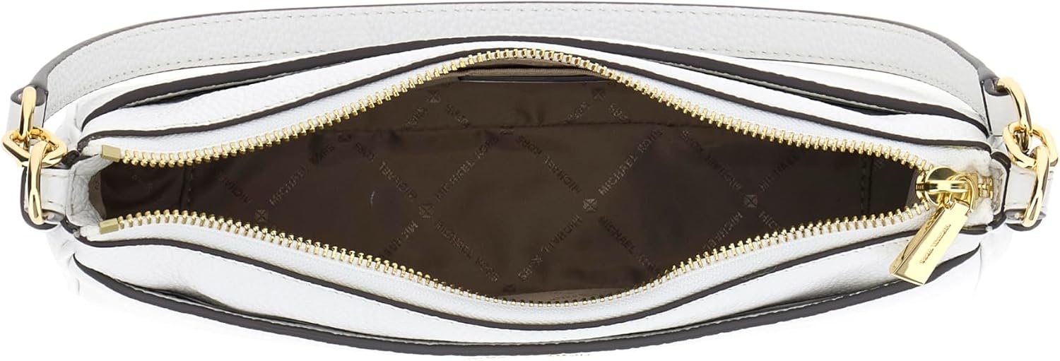 image:imageMichael Kors Womens Jet Set Top Zip Pochette Crossbody BagWhite Optic White