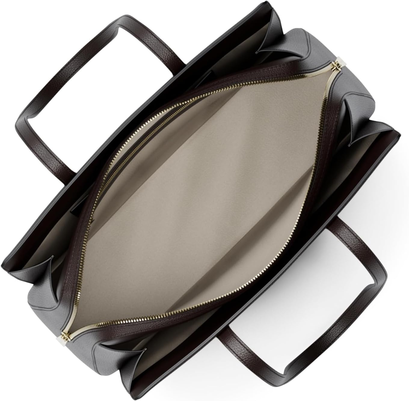 image:imageMichael Kors Womens Laila Medium Tote BagGoldtone HardwareEmbossed Goat LeatherChocolate