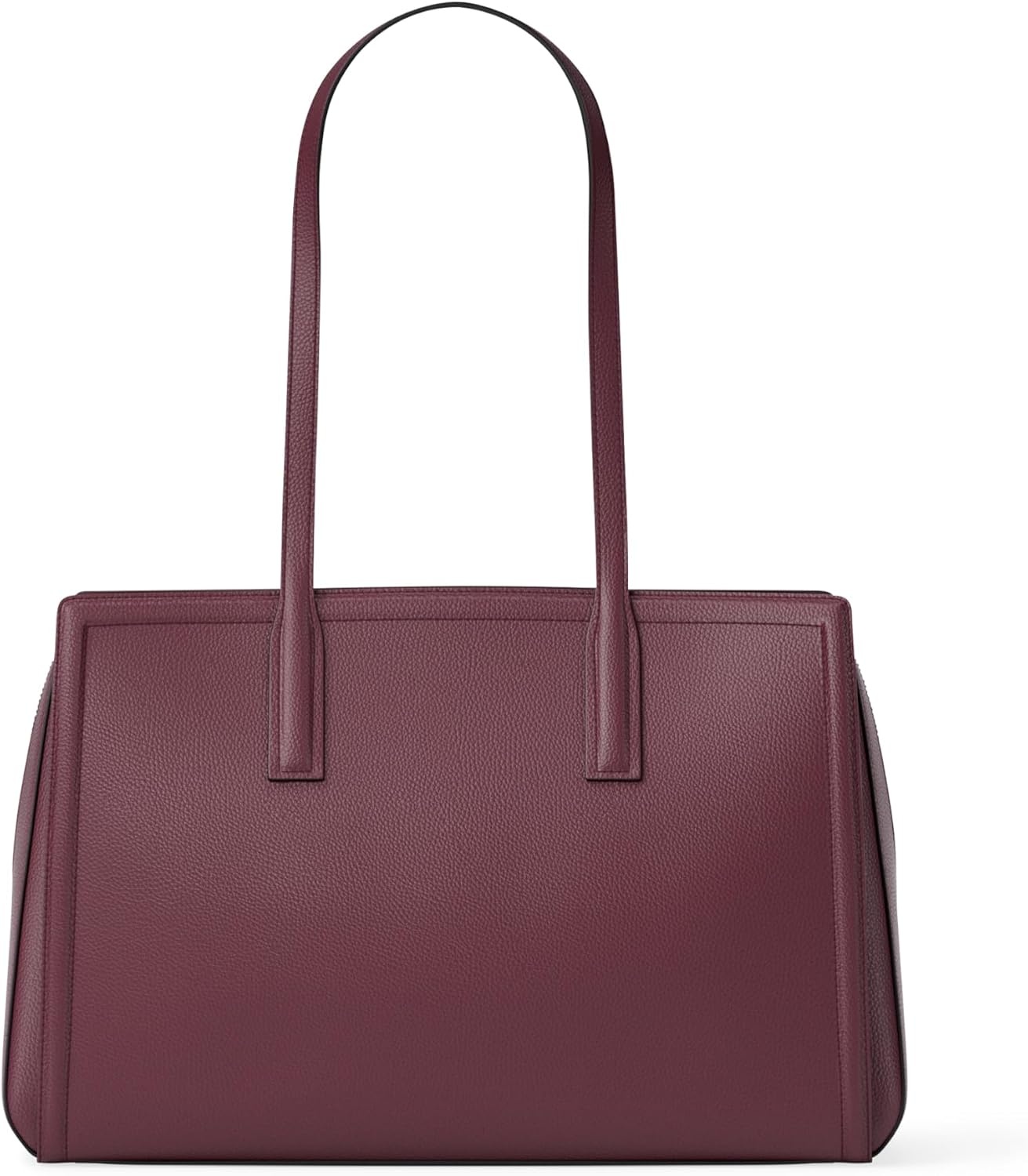 image:imageMichael Kors Womens Laila Medium Tote BagSilvertone HardwareEmbossed Goat LeatherOxblood