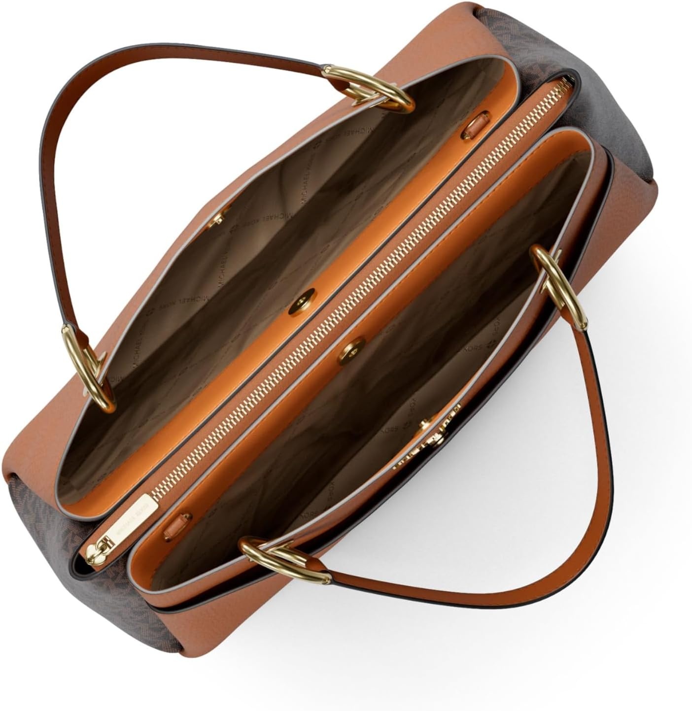 image:imageMichael Kors Womens May Medium Triple Compartment Shoulder BagBrownAcorn