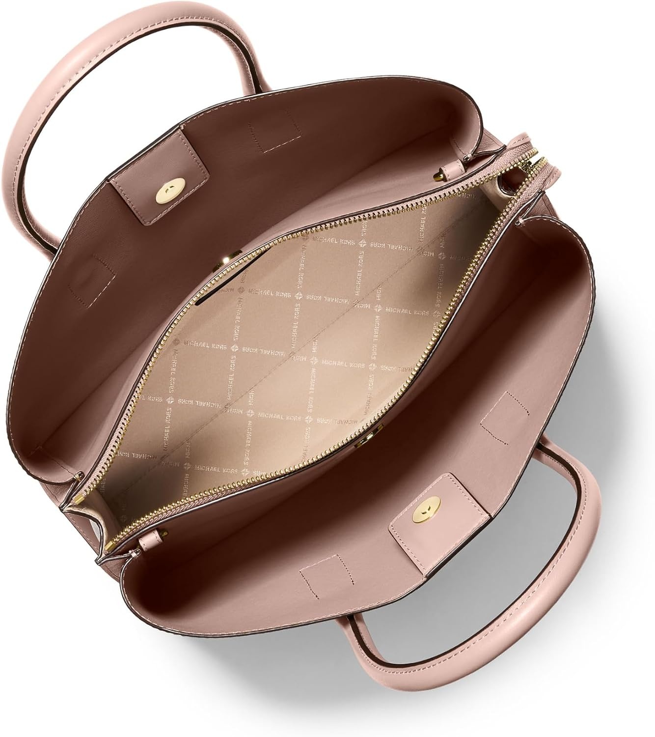 image:imageMichael Kors Womens Ruthie Large SatchelGoldtone HardwareSaffiano LeatherSoft Pink