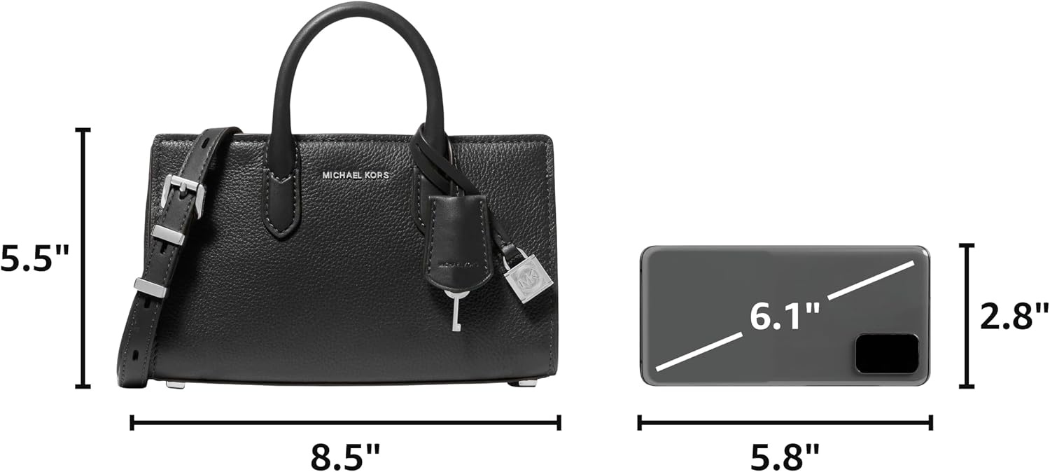 image:imageMichael Kors Womens Scarlett Extrasmall Crossbody BagSilvertone HardwareBlack