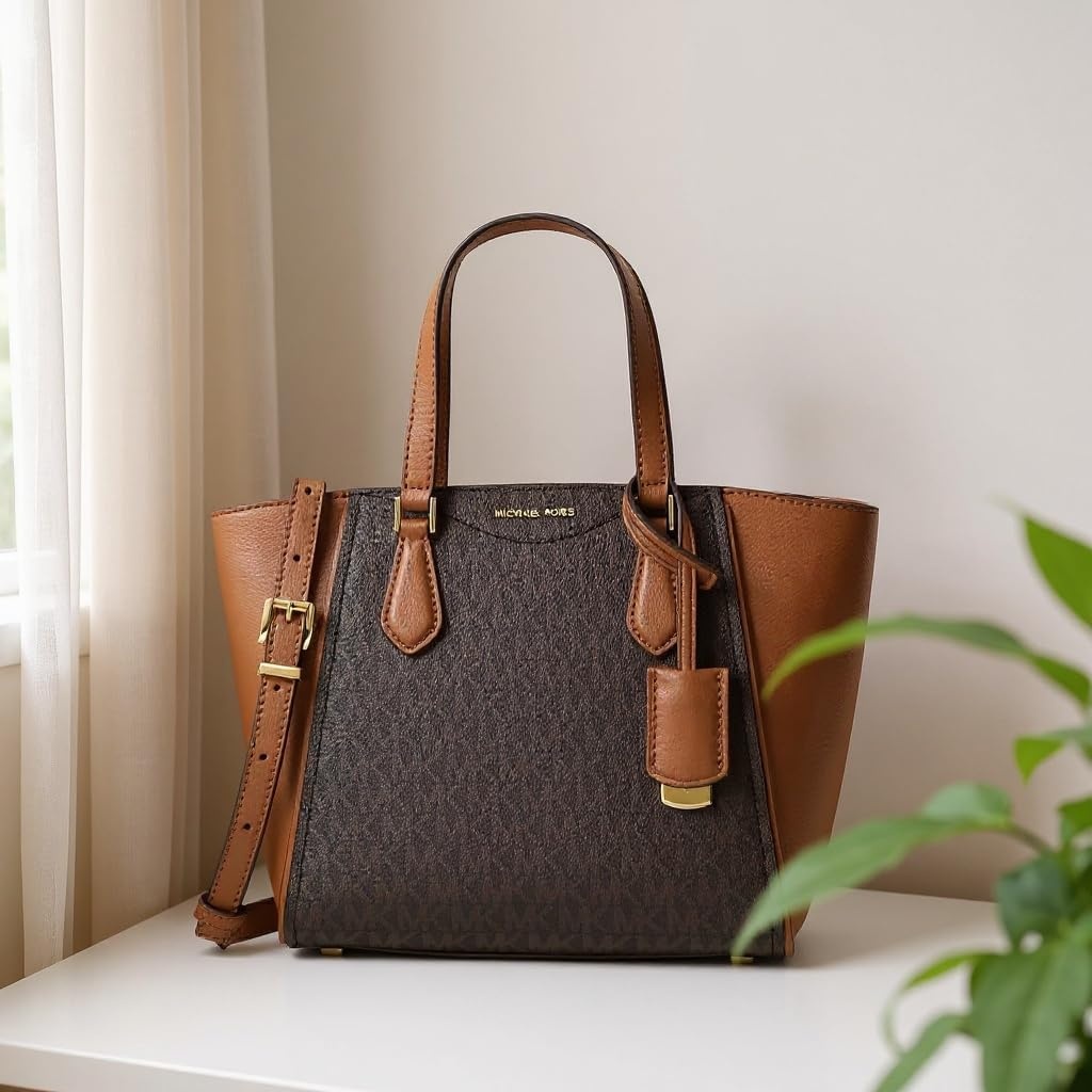 image:imageMichael Kors Womens Taryn Small Convertible Crossbody BagGoldtone HardwareBrownAcorn
