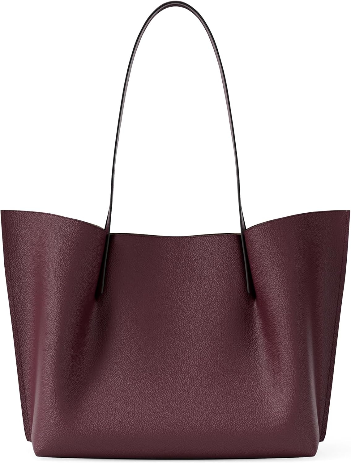 image:imageMichael Kors womens Emilia Large ToteSilvertone HardwarePebble LeatherOxblood