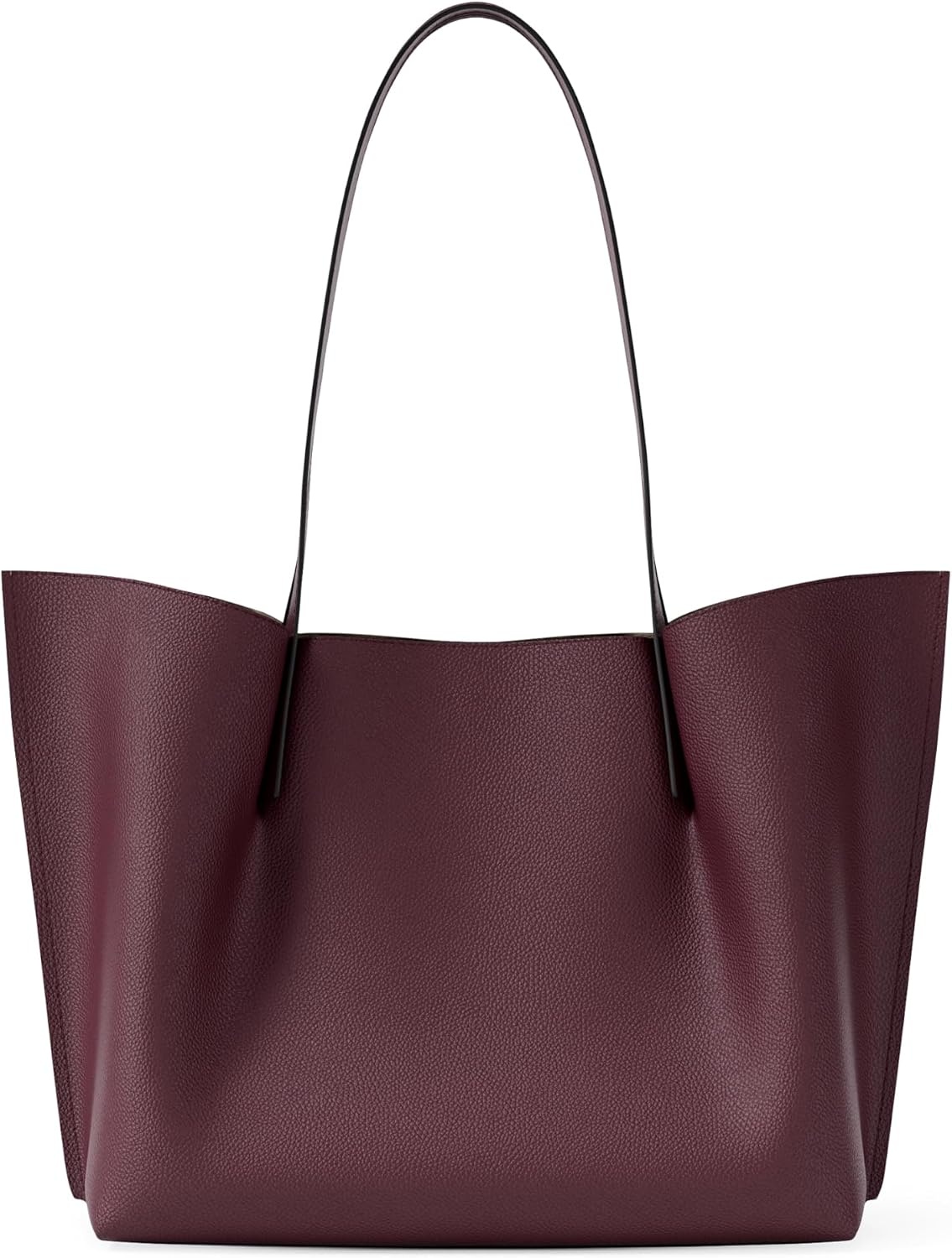 image:imageMichael Kors womens Emilia Large ToteSilvertone HardwareTonal Mk Signature Coated TwillOxblood